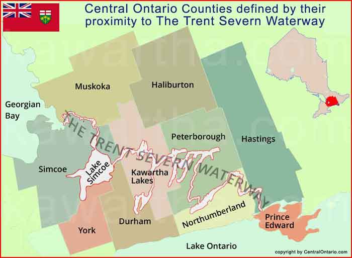 Central Ontario Real Estate Professional Agents and Brokers cover the Region from Lake Ontario, along The Trent Severn Waterway up to the Georgain Bay.
